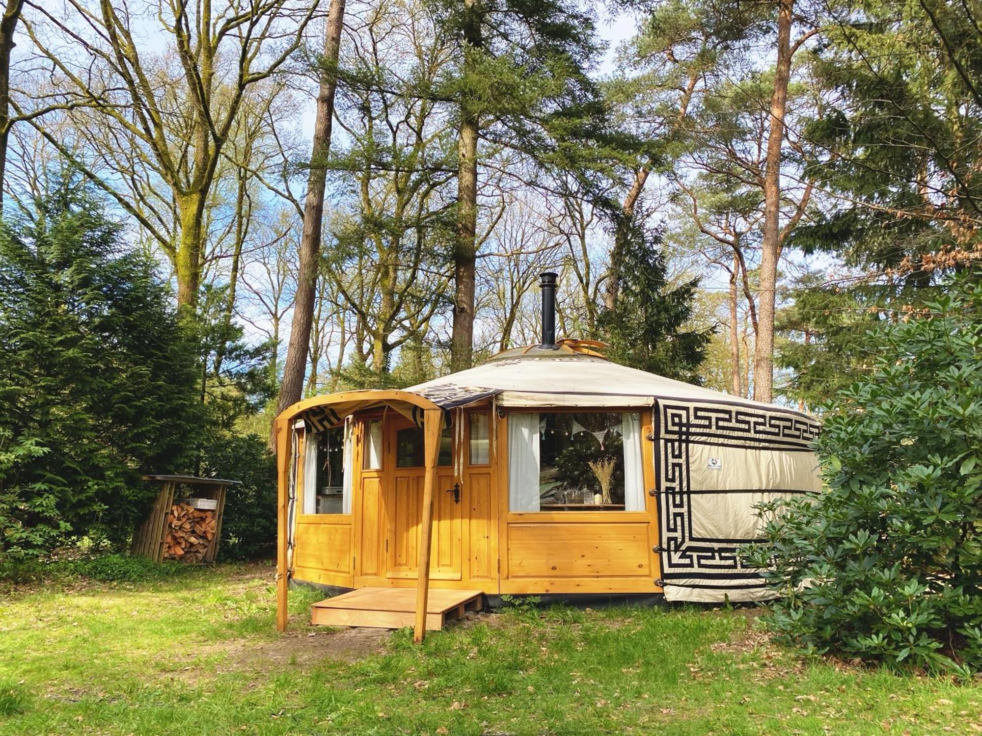 Ons Yurt Huisje In Het Bos Hollandsche Rading Ngoại thất bức ảnh